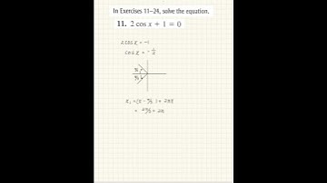 Pre-Calculus / Trigonometry – Solve the Trig Equation (Part 1) | Cosine with Quadrant Solutions