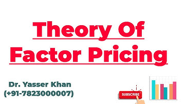 Theory Of Factor Pricing | Factor Pricing | Economics | Microeconomics | CUET UGC UPSC