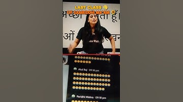 Last live Class of Samriddhi Ma