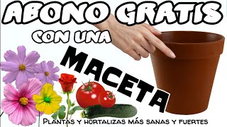 ☑ABONO CASERO EN UNA MACETA fabrica tu propio compost Abono casero gratis Reciclar macetas DIY