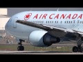 Air Canada Boeing 767-375/ER (C-FPCA) aterrizaje y despegue en SCL, Santiago de Chile