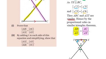 LC HL line parallel to base of triangle proof 2