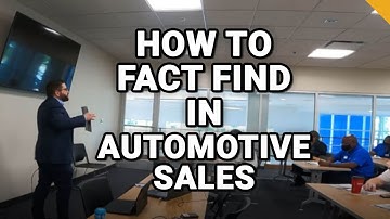 Introduction to Fact Finding | Automotive Sales Fact Finding