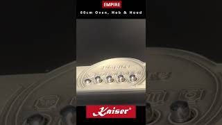 Kaise Empire Black & Silver Collection Premium Oven, Hood & Hob Set Reel Kaiser Appliances