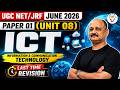 UGC NET/JRF June 2026 Paper 1 Unit 08 ICT | Information & Communication Technology | Revision Class