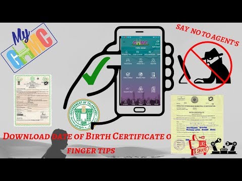 How TO DOWNLOAD BIRTH CERTIFICATE ONLINE | MY GHMC | INDIA, HYDERABAD