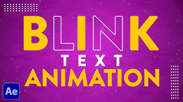 Blink Text Animation Tutorial in After Effects | Blinking Text Effect