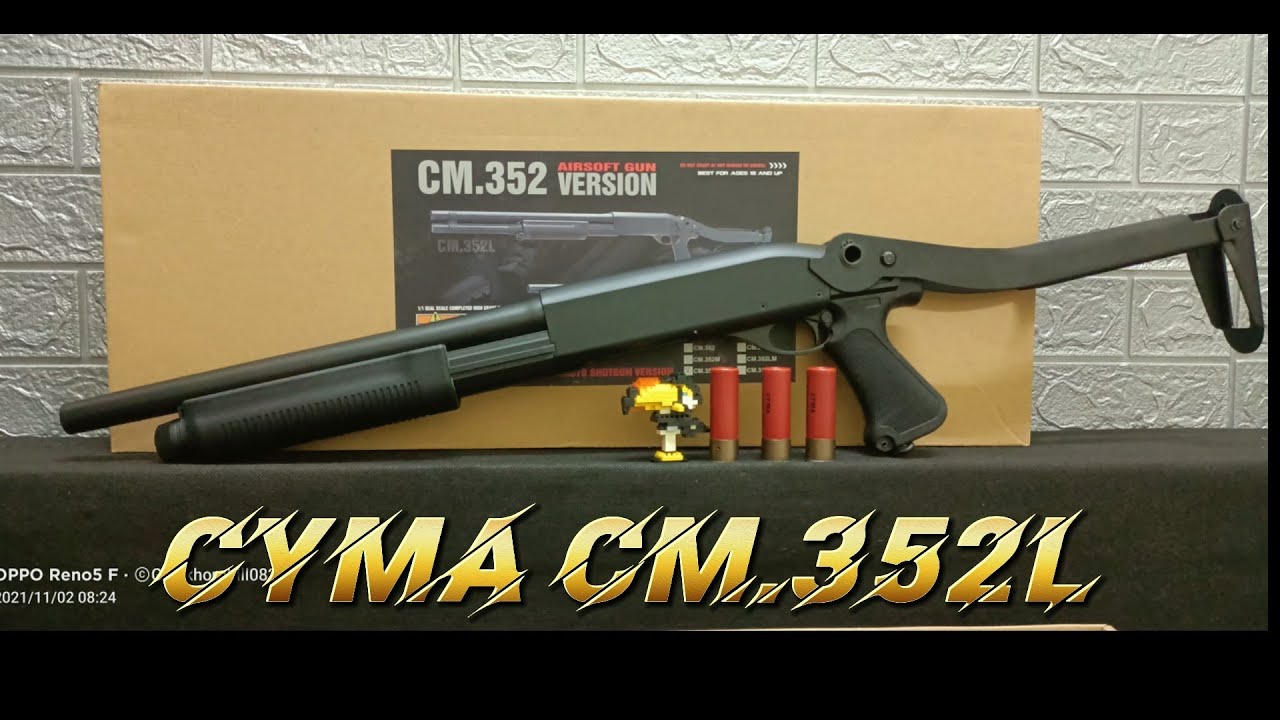 Escopeta Cyma CM.352 Airsoft Review en Español HD ( Test Shot ) 
