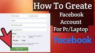 How to create facebook in pc/laptop step by step #mobiledout
