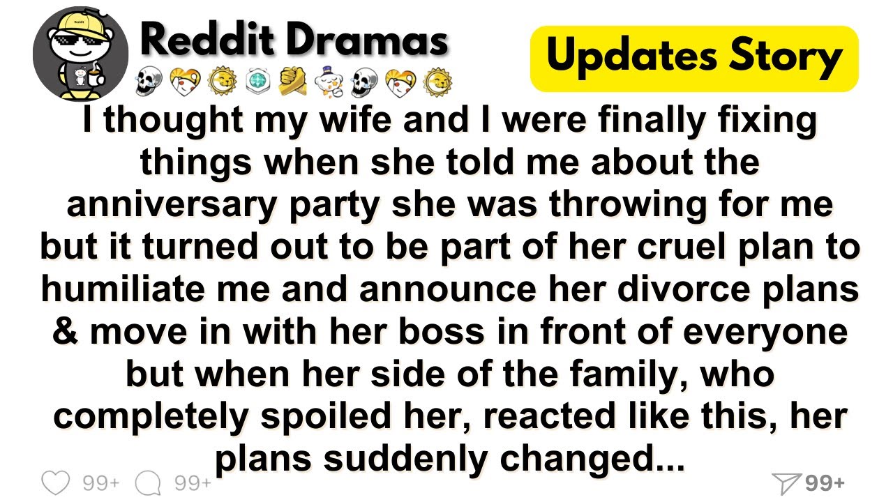I thought my wife and I were finally fixing things when she told me about the anniversary party ...