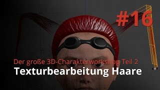 Blender 3D-Charakterworkshop Teil 2 | #16 Textur-Bearbeitung Haare