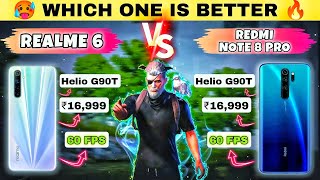 🔥Realme 6 VS Redmi Note 8 Pro Bgmi Test With Fps Meter