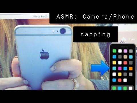ASMR: Camera tapping with hand movements/mouth sounds