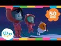 AS HIGH AS THE MOON and more songs. Cleo & Cuquin Nursery Rhymes | Songs for children (50min)