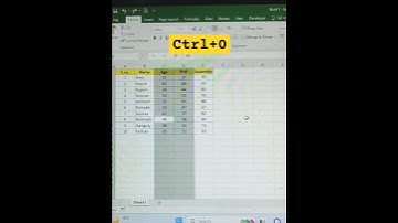 Shortcut to hide column in excel #viral #excel #trending #ytshorts
