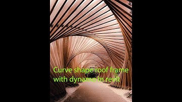 Revit study- 27 (curve shape roof frame with dynamo in revit)