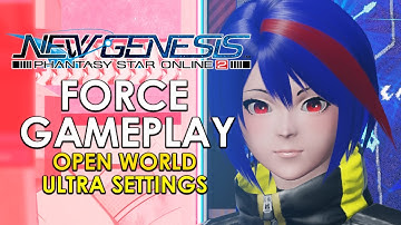 Phantasy Star Online 2: New Genesis Gameplay - Force Class Showcase