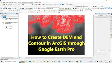 create DEM and contour in ArcGIS through google earth pro