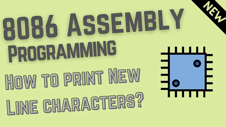How to print New Line character in Assembly programming | 8086 assembly language programming