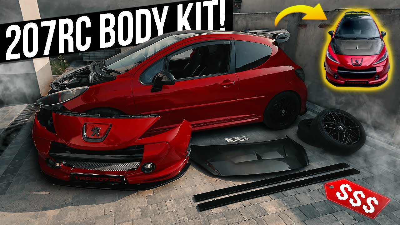 Peugeot 207RC Body Kit Install! - YouTube