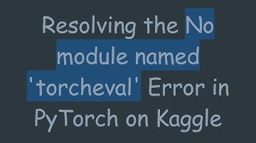 Resolving the No module named 