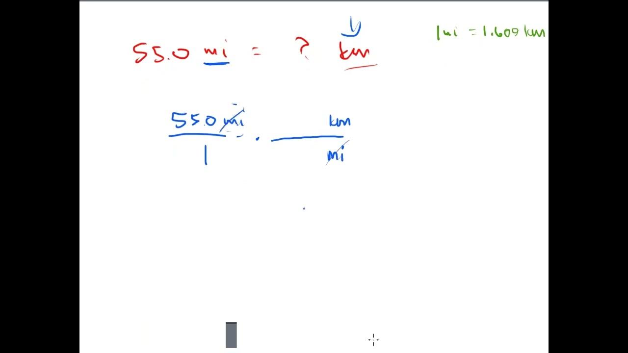 Converting english to metric units via dimensional analysis youtube