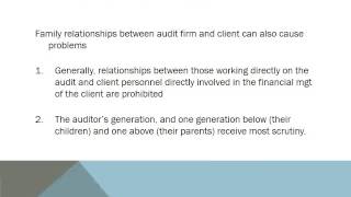 Auditor Independence