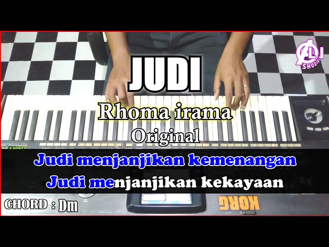 JUDI - Rhoma irama | Karaoke Dangdut Korg Pa3x (Chord&Lirik) Nada Cowok class=