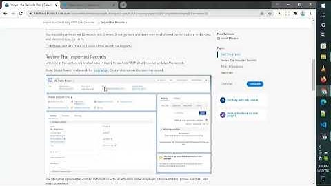 Import Your Data Using NPSP Data Importer||  Import the Records final step
