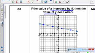 Linear Functions    Solutions #33