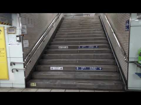 なんとなく電車：東京メトロ新中野駅：丸ノ内線荻窪行き発車光景～中野区防災資材倉庫付近