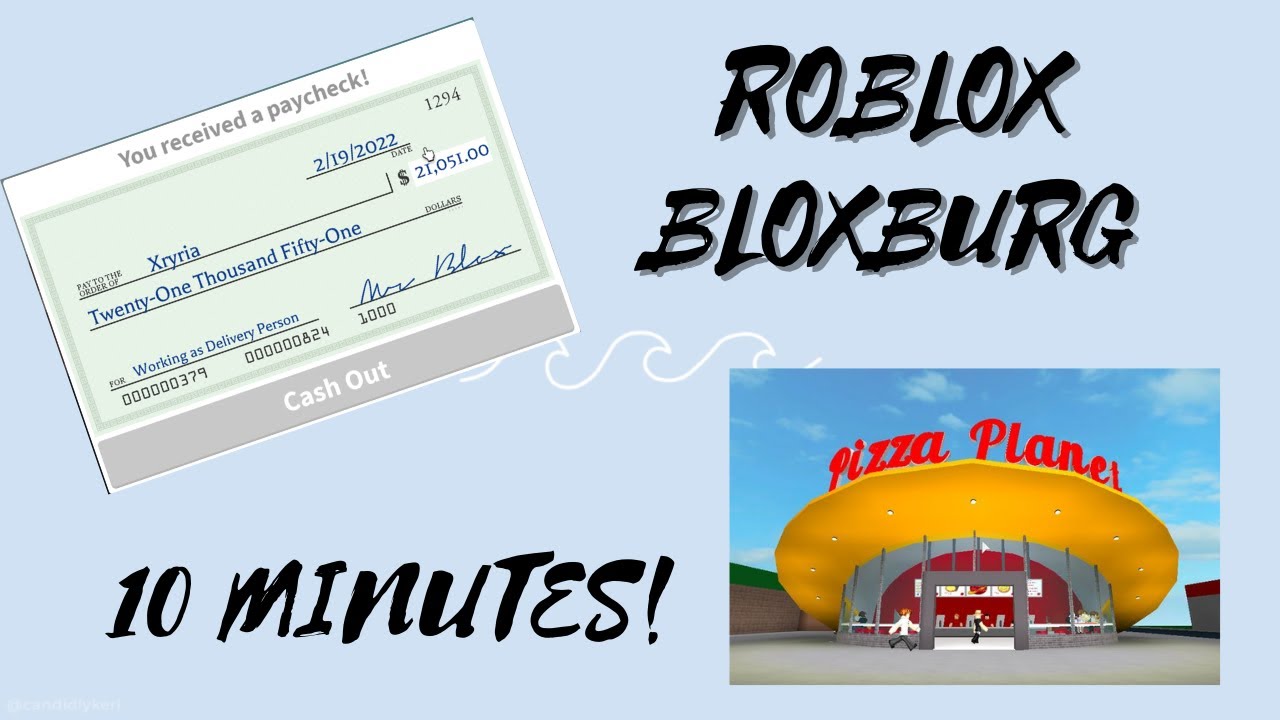 How much money can i make in 10 minutes (Roblox Bloxburg) - YouTube