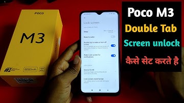 Poco M3 double tap to on screen || How to setup double tap to on screen in Poco M3