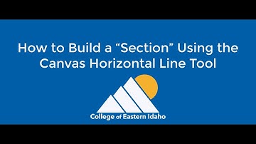How to Use the Canvas Horizontal Line Tool