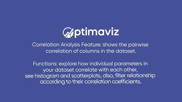 Correlation Analysis Feature (Video 7/14): Shows The Pairwise Correlation Of Columns In The Dataset