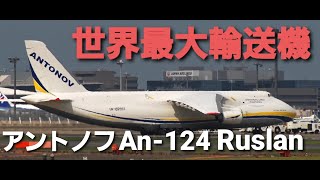 [RJAA]成田空港 世界最大級の輸送機 ルスラーン!!アントノフ・エアラインズ (Antonov Airlines)Antonov An-124-100 RuslanUR-82007