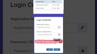 🔥ECGC PO score card out📣|| #shorts #ecgc #ecgcpo #ecgcposcorecard #scorecard