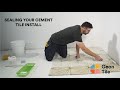 How to seal your cement tile install