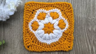 Crochet Paw Print Granny Square Tutorial