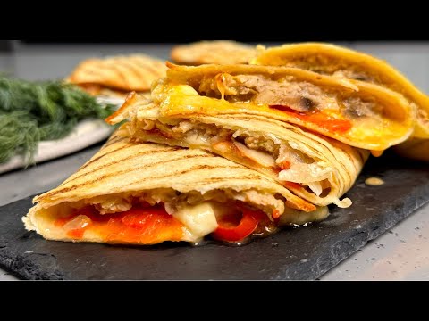Лепешки Обожаемые, "а-ля Кесадилья", готовятся ПРОСТО, такие ВКУСНЫЕ, ароматные, сочные и аппетитные