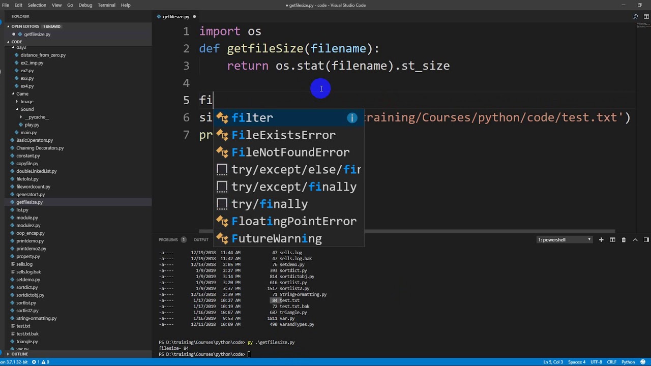 Get the file size of a file in Python - YouTube Get The File Size Of A File In Python - Youtube