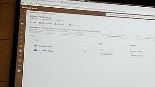 Using Azure Face API cognitive services demo. Luca Gobbi's talk  @Glob_AIBootcamp