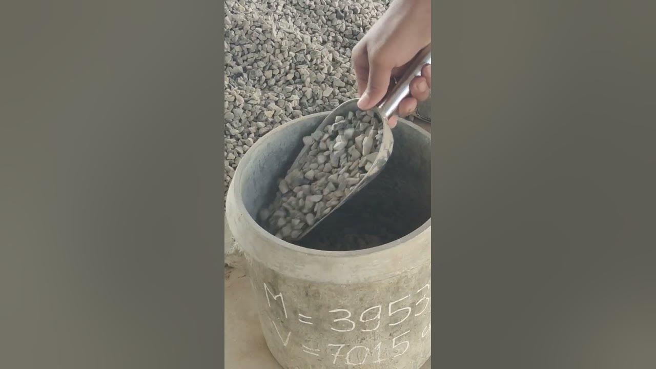Unit weight of aggregate for loose youtube