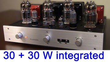 introducing 6C33C-B pp tube amplifier with phono EQ model F-5Qi ; FLUXION audio