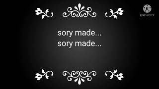 Cover lagu Made Gimbal "Sorry Made" ( Karaoke)