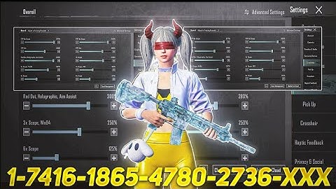 NEW UPDATE 4.1🔥BEST SENSITIVITY CODE + CONTROL SETTINGS BGMI/PUBG MOBILE