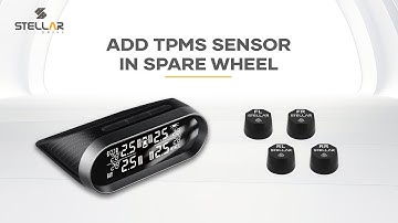 How to add an external Stellar Drive TPMS sensor in spare wheel of a car