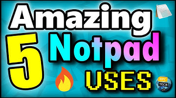 🔥5 AMAZING NOTEPAD USES || NOTEPAD TRICKS || VBSCRIPT || BATCH FILE || 1080p || HPC Techy
