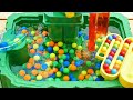 Marble run race ASMR ☆ New dinosaur somen slider & yellow twisting slope