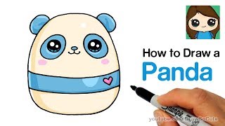 How to Draw a Cute Panda EASY | Squishy Squooshems screenshot 2